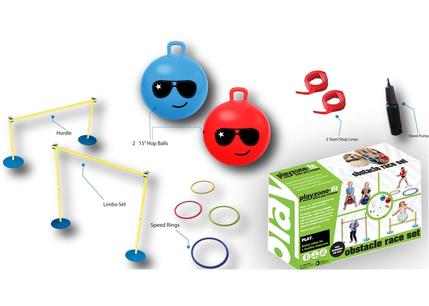 PLZ.639 Obstacle Course Race Set
