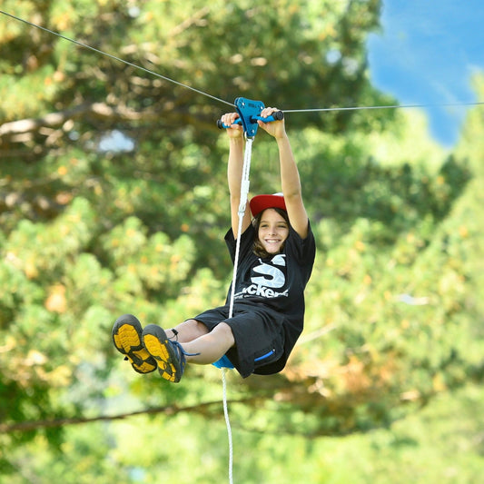 SLA.513 70' Hawk Zipline with Free Spring Brake Kit